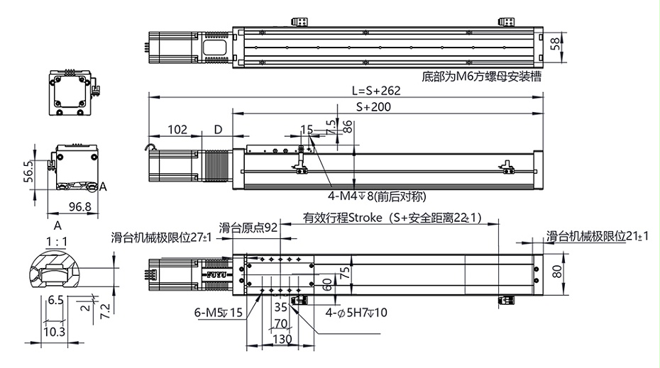 FSL80封闭式直线模组